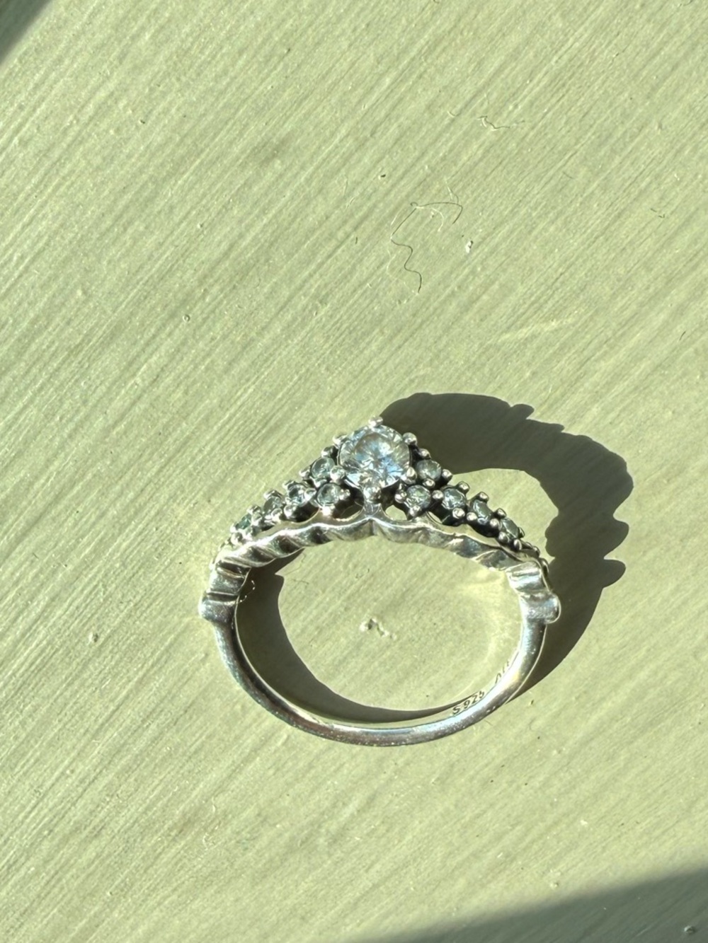 Pandora FAIRYTALE TIARA Ring Cubic Zirconia - Picture 3 of 5